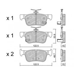 Klocki hamulcowe Galfer/SDT S-50 - 21103800