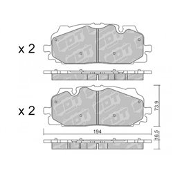 Klocki Galfer Sport FDHP 1050 - 21101200+