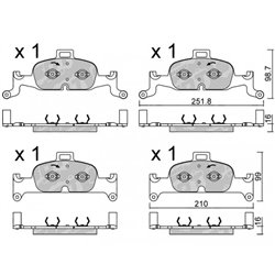 Klocki hamulcowe Galfer/SDT S-50+ - 21102400+