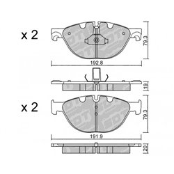 Klocki hamulcowe Galfer/SDT S-50+ - 2116100+