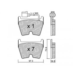 Klocki hamulcowe Galfer/SDT S-50+ - 2118401+