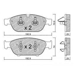 Klocki Galfer Sport FDT 1055 - 2119100+
