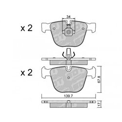 Klocki hamulcowe Galfer/SDT S-50+ - 2127800+