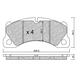 Klocki hamulcowe Galfer/SDT S-50+ - 2132501+