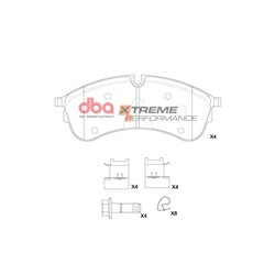 Klocki DBA XP Xtreme Performance - DB15080XP