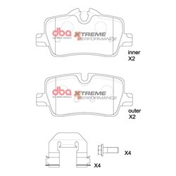 Klocki DBA XP Xtreme Performance - DB15191XP