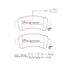 Klocki DBA XP Xtreme Performance - DB15221XP