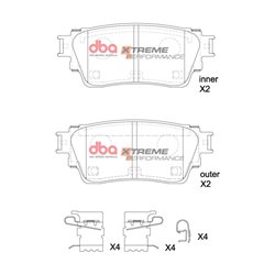 Klocki DBA XP Xtreme Performance - DB15223XP