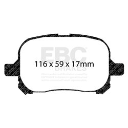 Klocki Ebc Red Stuff Ceramic - DP31133C