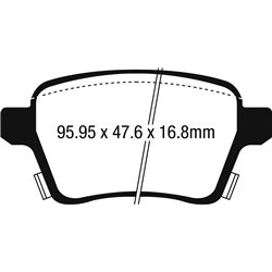 Klocki Ebc Yellow Stuff - DP42250R