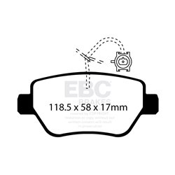 Klocki Ebc Yellow Stuff - DP42258R