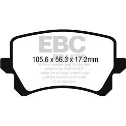 Klocki Ebc Yellow Stuff - DP42278R