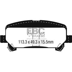 Klocki Ebc Yellow Stuff - DP43045R