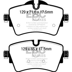 Klocki EBC Blue Stuff - DP52227NDX