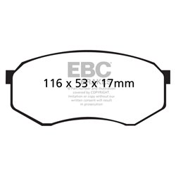 Klocki Ebc Green 6000 4x4 SUV - DP61317
