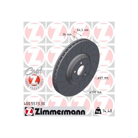 Tarcze Zimmermann Formula F - 400.5573.30