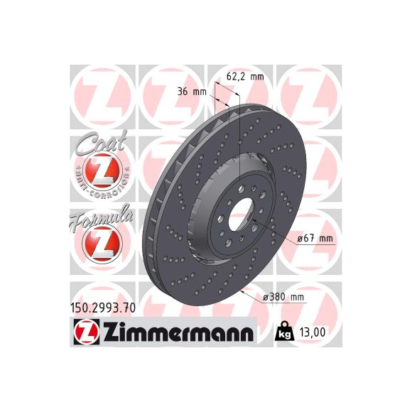Tarcze Zimmermann Formula Z - 150.2993.70
