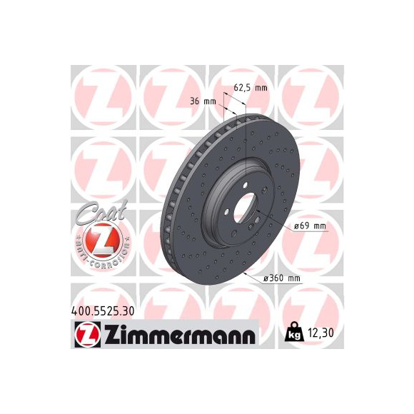 Tarcze Zimmermann Formula F - 400.5525.30