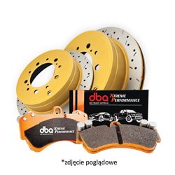 Komplet hamulcowy DBA Combo (2x DBA43043S + DB15009XP) - DBA 43043S-15009XP